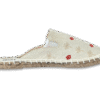 Bone White Palm Tree  Espadrille Ladies Sandals