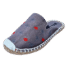Jet Black Palm Tree  Espadrille Ladies Sandals