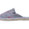 Jet Black Palm Tree  Espadrille Ladies Sandals