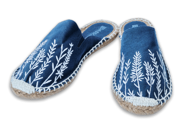 Blue Wing Teal Lavender Espadrille Ladies Sandals