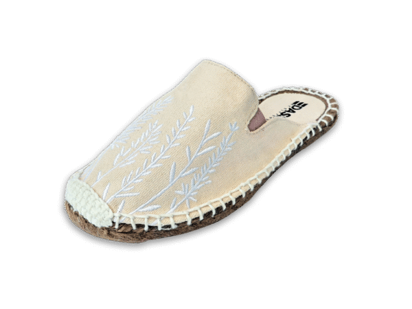 Pearl Ivory Lavender Espadrille Ladies Sandals