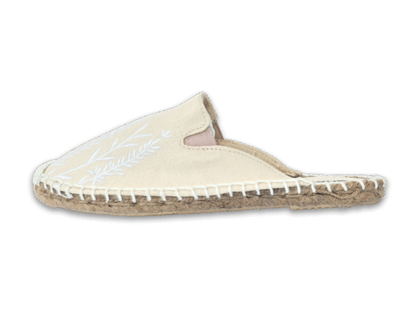 Pearl Ivory Lavender Espadrille Ladies Sandals