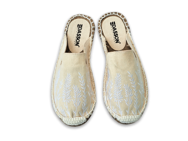 Pearl Ivory Lavender Espadrille Ladies Sandals