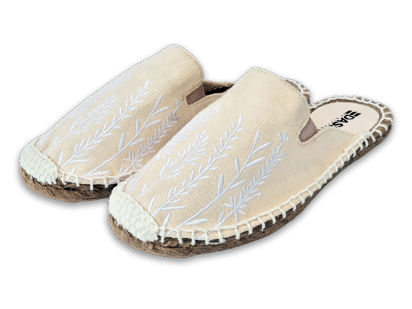 Pearl Ivory Lavender Espadrille Ladies Sandals