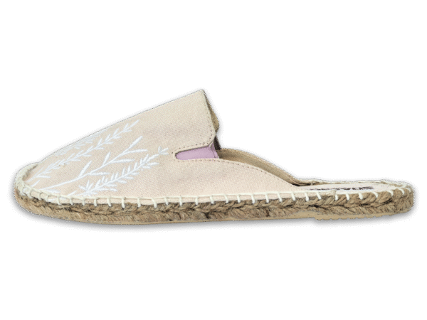 Coconut Cream Lavender Espadrille Ladies Sandals