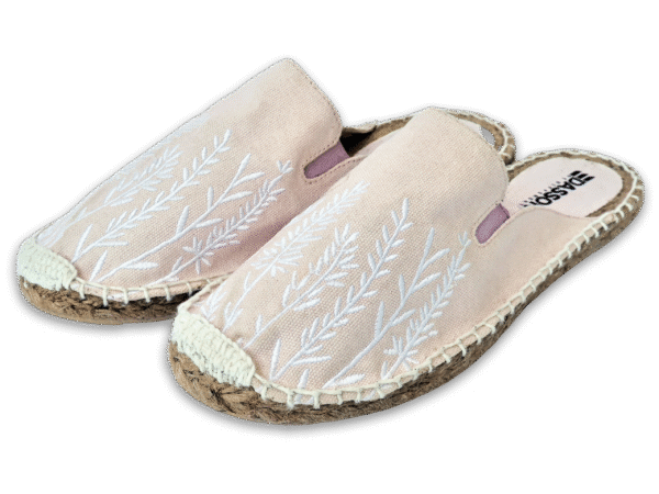 Coconut Cream Lavender Espadrille Ladies Sandals