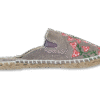 Jet Black Bougainvillea Espadrille Ladies Sandals