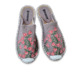 Jet Black Bougainvillea Espadrille Ladies Sandals