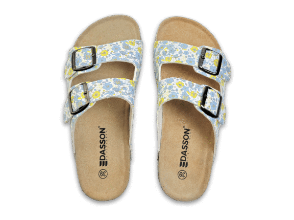 Azure Petal Cork Sandals