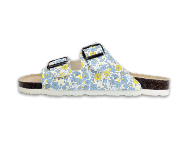 Azure Petal Cork Sandals