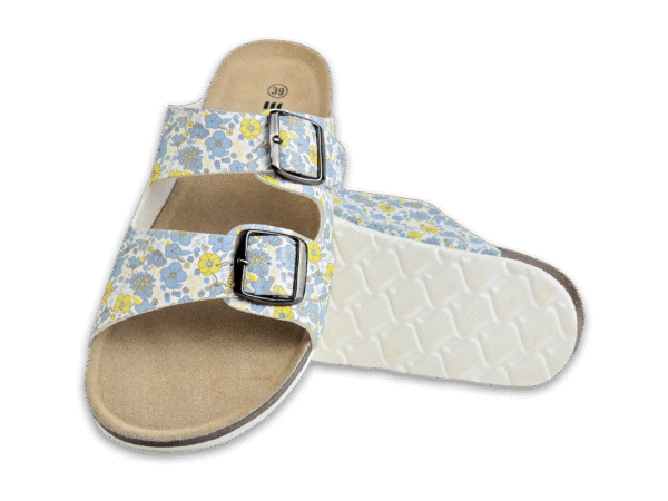 Azure Petal Cork Sandals