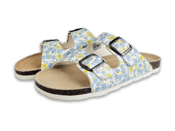 Azure Petal Cork Sandals