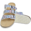 Azure Bloom Cork Sandals