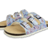 Azure Bloom Cork Sandals