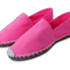 Pink Canvas Espadrille Ladies Sandals
