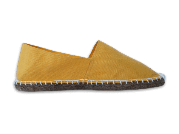 Yellow Canvas Espadrille Ladies Sandals