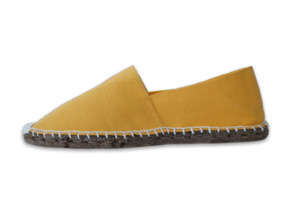 Yellow Canvas Espadrille Ladies Sandals