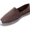Brown Canvas Espadrille Ladies Sandals