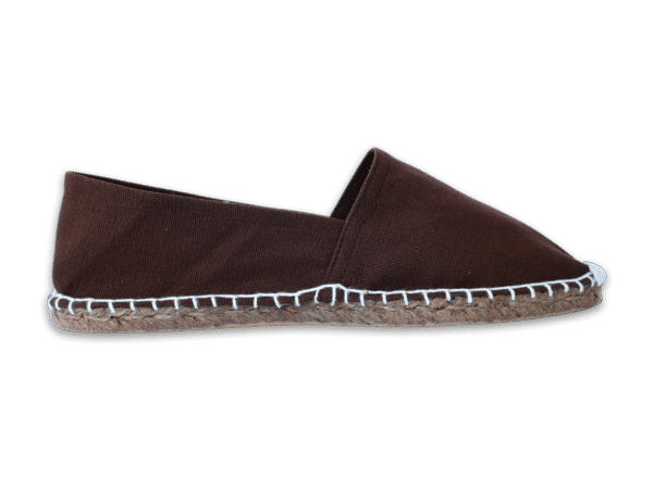 Brown Canvas Espadrille Men's Sandals
