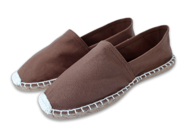 Brown Canvas Espadrille Men's Sandals