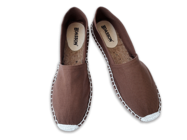 Brown Canvas Espadrille Men's Sandals