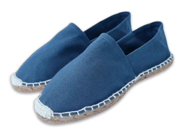 Blue Canvas Espadrille Ladies Sandals
