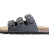 Black Trio Cork Sandals
