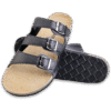 Black Trio Cork Sandals