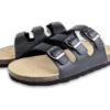 Black Trio Cork Sandals