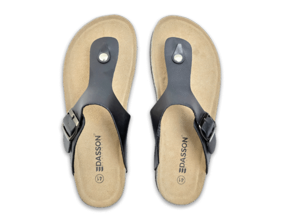 Classic Buckle Thong Cork Sandals