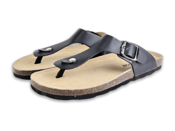 Classic Buckle Thong Cork Sandals