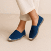 Blue Canvas Espadrille Ladies Sandals