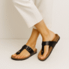 Classic Buckle Thong Cork Sandals