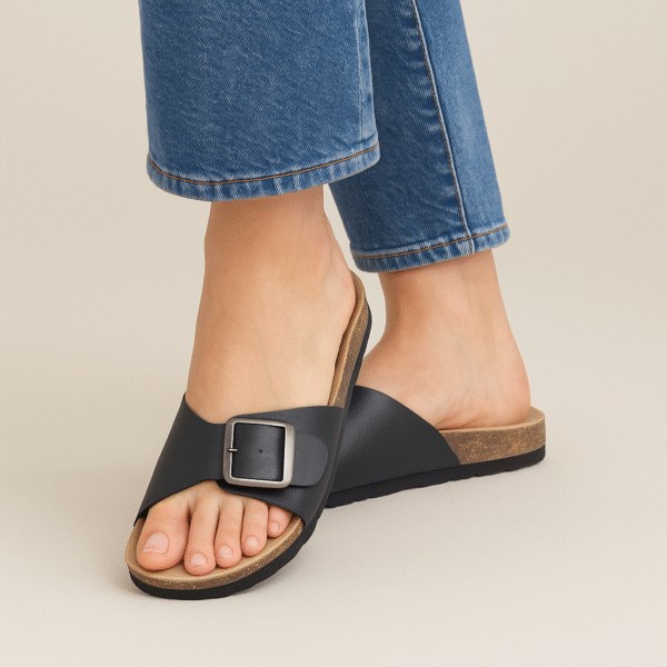 Classic 1-Buckle Sandal Cork Sandals