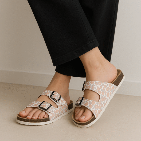 Blush Petal Cork Sandals