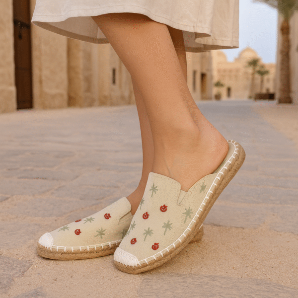 Bog Palm Tree  Espadrille Ladies Sandals