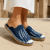 Blue Wing Teal Lavender Espadrille Ladies Sandals