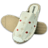 Bone White Palm Tree  Espadrille Ladies Sandals