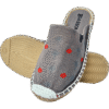 Jet Black Palm Tree  Espadrille Ladies Sandals