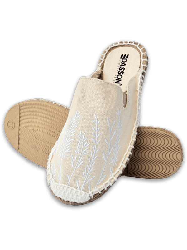 Pearl Ivory Lavender Espadrille Ladies Sandals