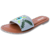 Botanic Blue Slide Sandal