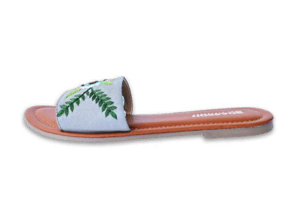 Botanic Blue Slide Sandal