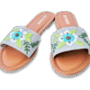 Botanic Blue Slide Sandal