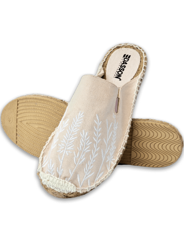 Coconut Cream Lavender Espadrille Ladies Sandals