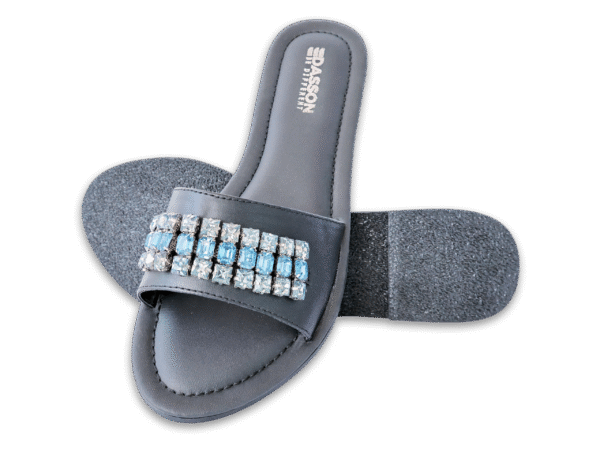 Blue Gem Slide Sandal