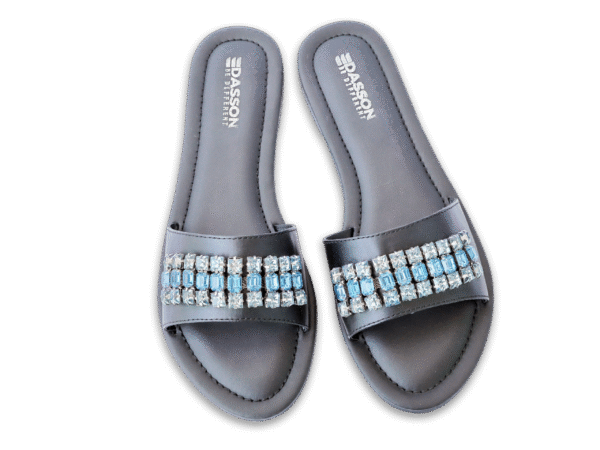 Blue Gem Slide Sandal