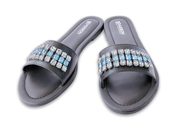 Blue Gem Slide Sandal