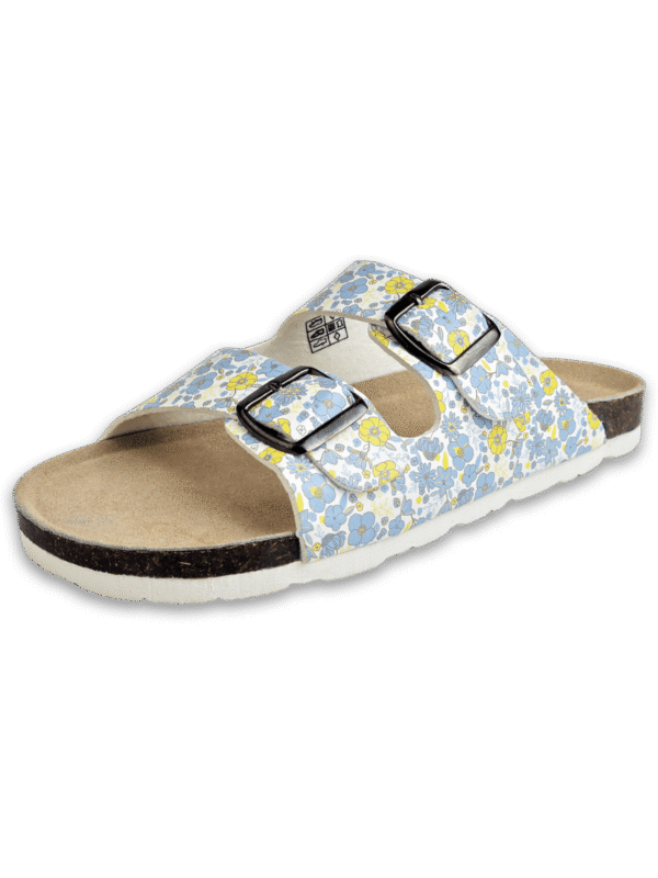 Azure Petal Cork Sandals
