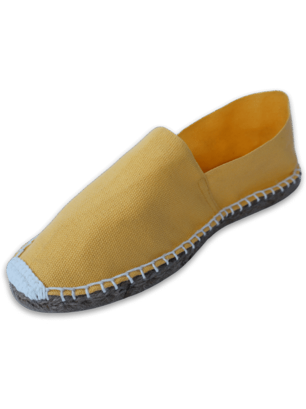 Yellow Canvas Espadrille Ladies Sandals