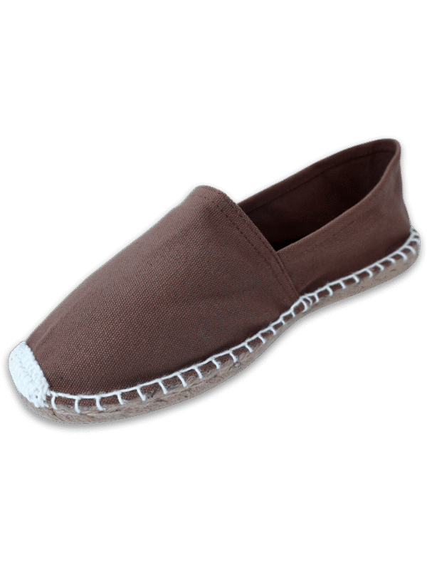 Brown Canvas Espadrille Men's Sandals